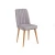 Hanah Home Trpezarijska stolica Vina Sandalye 47x89x46cm Bež-Lavanda