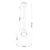 Rea Light Zoe-M HN8260M-BL Visilica, E27, 60W, O25cm, Crna