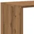 Pregrada/regal za knjige 4 razina hrast 131,5x29x131,5cm drveni
