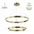 LED visilica F2048-100V SG