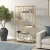 Hanah Home Polica za knjige By-30, 90x172x30 cm, Zlatne boje