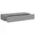 Zidna polica s ladicom siva 60 x 23,5 x 10 cm MDF