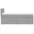 Vidaxl Box spring postelja z vzmetnico svetlo siva 80x200 cm blago
