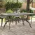 Vidaxl Vrtna miza bronasta 150x90x72 cm liti aluminij