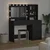 Toaletni stol Crna 78.5 x 41 x 135 cm Konstruirano drvo