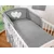 Bobono 2-delni komplet posteljnine 120x90 - antracitna srca
