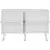 Hanah Home Komoda Ahart 120x80x30cm Belo-Zlatna