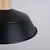 Sollux SL.1322 - Luster na sajli FANO 1xE27/15W/230V prečnik 34 cm crna