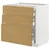METOD / MAXIMERA Pod.elem.3front/2dnj/1srd/1vis.fiok, bela/Voxtorp im. hrastovine, 80x60 cm