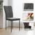 Homestar Set 4 jedilnih stolov 42x58x95 cm temno siva