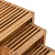 Vidaxl Vrtna stranska miza 3 szt. Rjava 33 x 44,5 x 51 cm