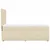 Vidaxl Box spring postelja z vzmetnico krem 100x200 cm blago
