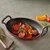 Oval oven dish, cast iron, 23 x 17 cm, red - LAVA