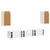 Set TV komoda Zidne 5 pcs Bijelo Konstruirano drvo