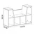 Hanah Home Polica za knjige Livora, 103x63x30 cm, Bela