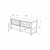 HANAH HOME Cipelarnik Inola Shoe Bench Sapphire Oak