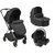 Kikka Boo Kolica Lanah 3in1 set sa auto sedištem I-Prime I-size i tvrdom korpom Black