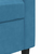 4-dijelni set sofa s jastucima plavi baršunasti
