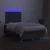 Vidaxl Box spring postelja z vzmetnico LED temno siva 120x200 cm blago