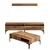 Hanah Home Set TV Komoda i klub sto Orah