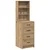 Highboard hrast artisan 40 x 41 x 135 cm Konstruirano drvo
