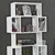 Hanah Home Polica 84x160x30cm Bela