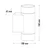 HOME LIGHT Zidna svetiljka W10172, 2xGu10, IP65, Bela