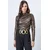 Trend Alacati Stili Ženska bluza dugih rukava ALC-X11257, Rolka, Braon
