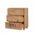 Hanah Home Komoda Leva Gravis Leaf, 80x95x43 cm, Braon