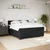 Vidaxl Box spring postelja z vzmetnico črna 200x200 cm žamet