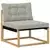Set vanjskih sofa s jastukom 5 pcs Bijela i svjetlosiva