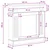 Okvir za kamin Crna 102 x 26 x 100 cm Konstruirano drvo