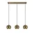 Conceptum Hypnose Luster Berceste-242-S1, 111cm, 65x15 cm, Zlatne boje