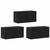 Zidni TV ormar set Zidne 3 pcs Crni hrast 80 x 34,5 x 40 cm