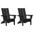Vrtna stolica 2 pcs Crna 80.5 x 74.5 x 92 cm Polietilen