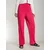 Sinsay - Nabrane pantalone širokih nogavica - roze