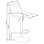 eoshop Barski stol H95, temno zelena