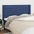 Vidaxl Vzglavje z ušesi modro 163x16x118/128 cm blago