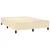 Vidaxl Box spring postelja z vzmetnico krem 140x200 cm blago