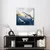 Slika par kitov v modrem oceanu - 40x40