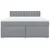 Vidaxl Box spring postelja z vzmetnico svetlo siva 180x200 cm blago