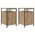 Noćni ormar 2 pcs Umjetnički hrast 40 x 42 x 60cm