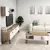 Hanah Home Set TV Komoda i klub sto Hrast-Beli