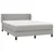 Vidaxl Box spring postelja z vzmetnico svetlo siva 140x200 cm blago