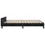 Vidaxl Posteljni okvir brez vzmetnice črn 140x190 cm žamet