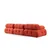 Atelier del Sofa L1 O1 1R Doblo Sofa, 3 Sedišta, Crvena