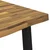 vidaXL Jedilna miza z naravno robom 160 x 70 x 75 cm Bela