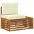 Set vanjskih sofa s jastukom 7 Komad Prirodna i krem