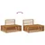 Set vanjskih sofa Prirodna 203,5 x 83 x 73 cm