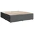 Vidaxl Box spring postelja z vzmetnico temno siva 200x200 cm blago